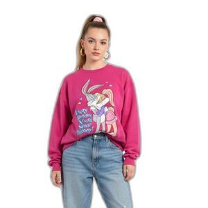 Vintage 90'S Bugs Bunny and Lola Bunny Looney Tunes sweatshirt 2X USA 1996